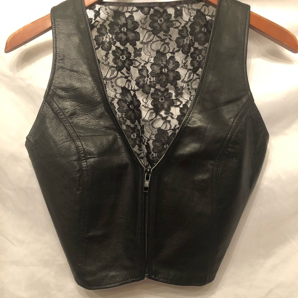 Vintage ladies motorcycle vest
